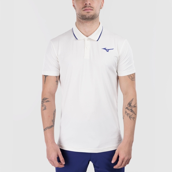 Men's Tennis Polo Mizuno Performance Polo  White 62GAD50201