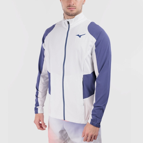 Men's Tennis Jackets Mizuno Frontier Shadow Jacket  Cloudscape 62GED00204