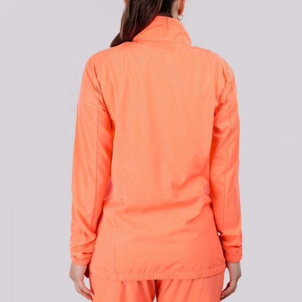 Mizuno Frontier Shadow Logo Jacket - Lava Orange