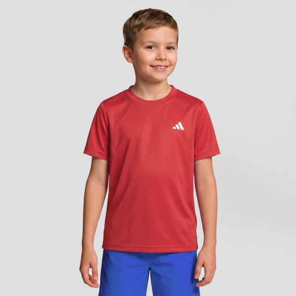 Polo y Camiseta de Tenis Niño adidas Climacool Club Camiseta Nino Pure Ruby KX9488