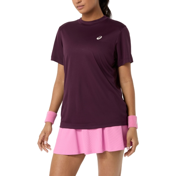Women`s Tennis T-Shirts and Polos ASICS Court Pro TShirt  Dark Aubergine 2042A371500