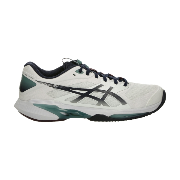 Calzado Tenis Hombre ASICS Solution Speed FF 4 Clay White/Midnight 1041A533102