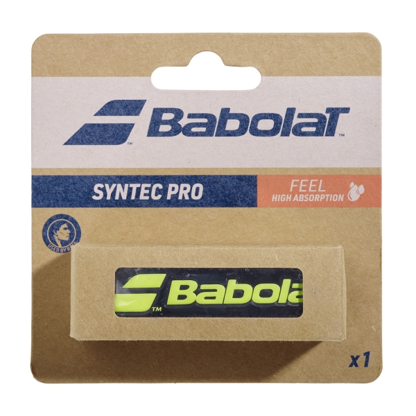 Recambio de Grip Babolat Syntec Pro Grip  Black/Fluo Yellow 670051232