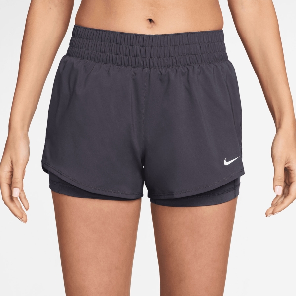 Gonne e Pantaloncini Tennis Nike One 2 in 1 3in Pantaloncini  Gridiron/White DX6012014