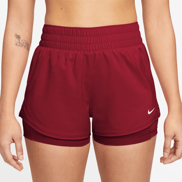 Gonne e Pantaloncini Tennis Nike One 2 in 1 3in Pantaloncini  Tough Red/White DX6012608