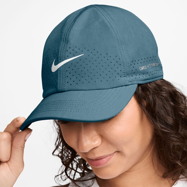 Nike Dri-FIT ADV Club Cap - Smokey Blue/White