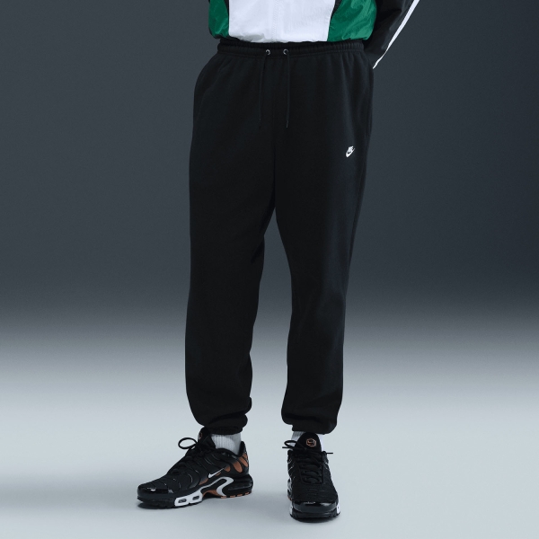 Men's Tennis Pants and Tights Nike Club Fleece Pants  Black/White FN3808010