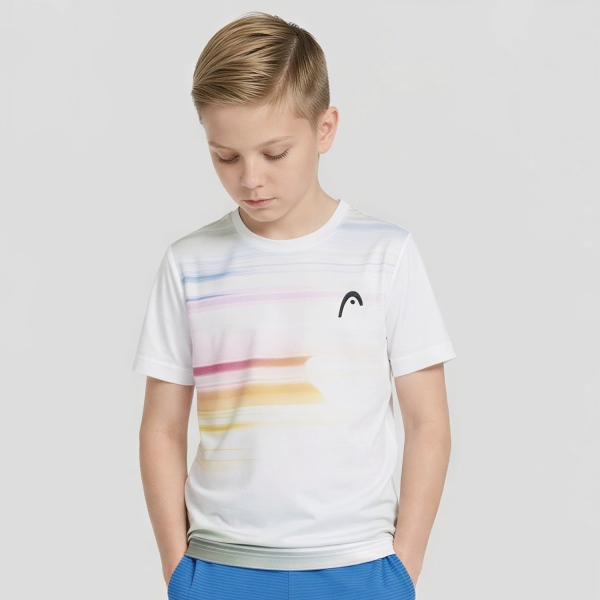Polo y Camiseta de Tenis Niño HEAD Topspin Graphic Camiseta Nino Purple/Print Vision 816046PUXV