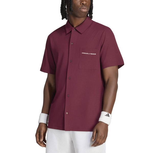 Polo Tenis Hombre adidas Culture Polo  Maroon KF4894