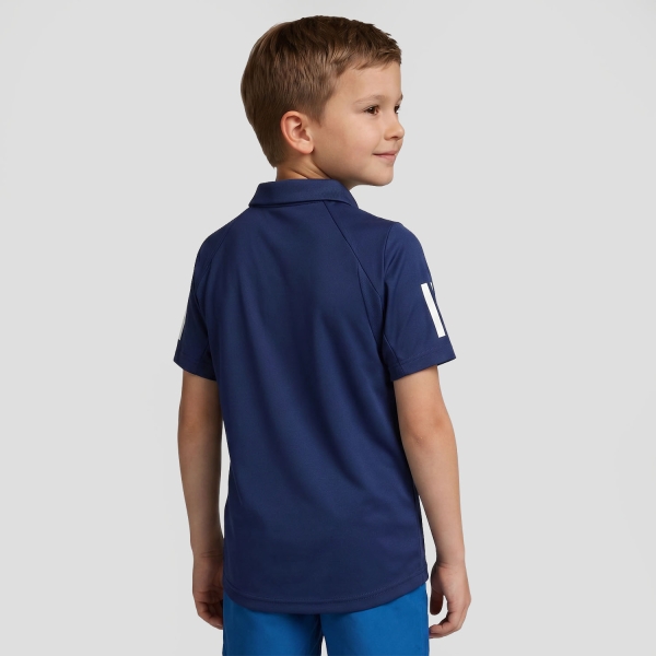 adidas Club 3 Stripes Polo Bambino - Dark Blue