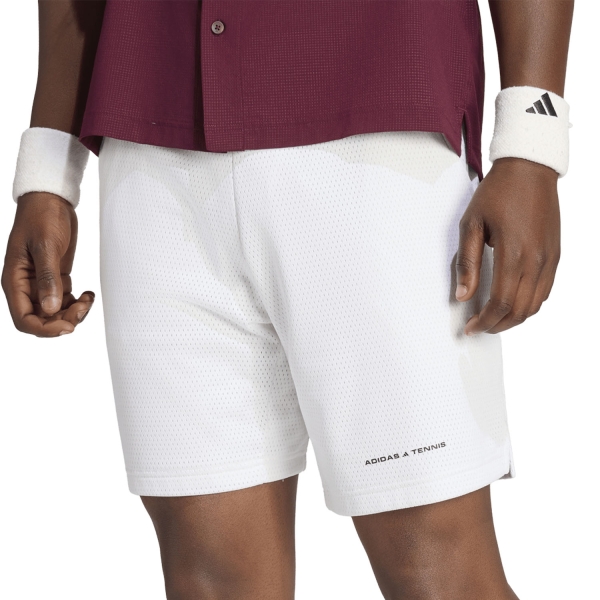 Pantalones Cortos Tenis Hombre adidas Culture 7in Shorts White KV1744