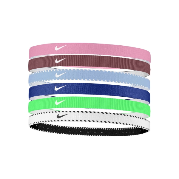 Bandas Tenis Nike Flex Classic x 6 Mini Bandas  Pink Rise/Pink Smoke/White N.101.1927.664.OS