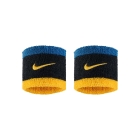Nike Swoosh Classic Polsini Corti - Black/Green Abyss/University Gold