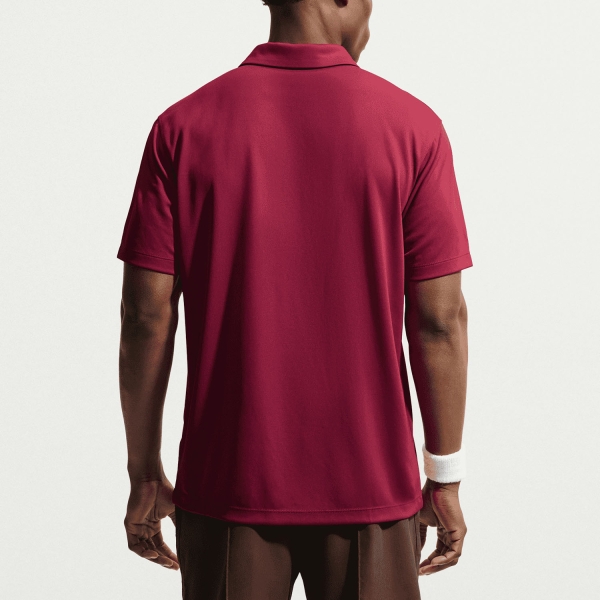 Nike Dri-FIT Solid Logo Polo - Team Red/Black