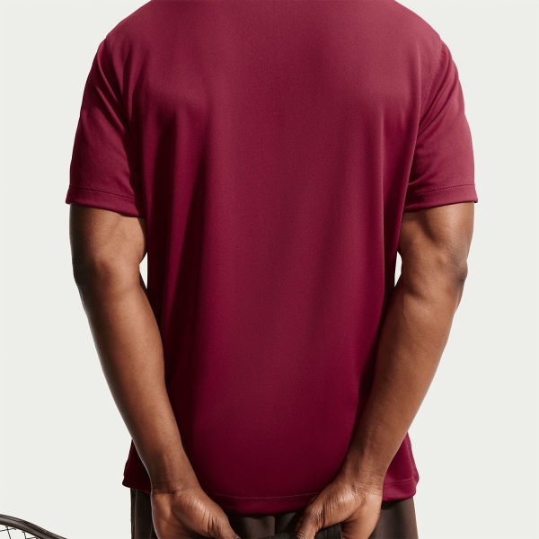 Nike Dri-FIT Solid Logo Polo - Team Red/Black
