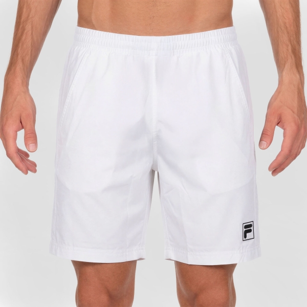 Pantalones Cortos Tenis Hombre Fila Santana 8in Shorts  White TFM142005001