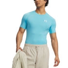 Under Armour HeatGear Compression Maglietta - Fresco Blue/White Under Armour HeatGear Compression Maglietta - Fresco Blue/White