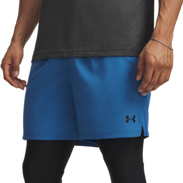 Pantalones Cortos Tenis Hombre Under Armour Vanish Woven DC 6in Shorts  Aegean Blue/Black 60098650430