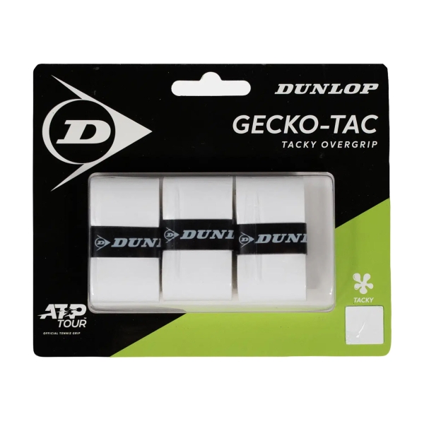 Overgrip Dunlop GeckoTac Overgrip x 3  White 10369275