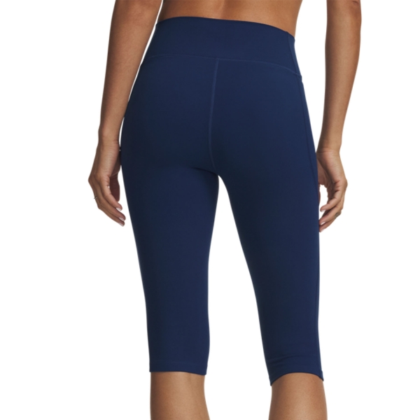 Under Armour Motion Capri Tights - Blackout Navy/Aegean Blue