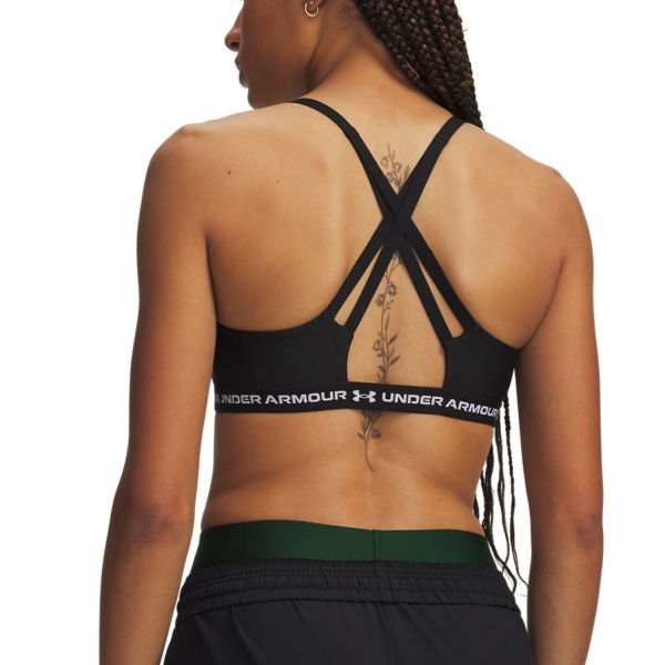 Under Armour Crossback Low Strap Reggiseno Sportivo - Ultimate Black/White