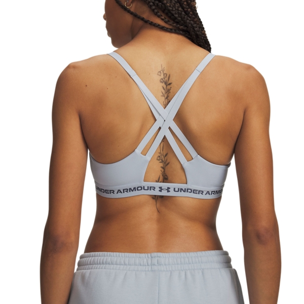 Under Armour Crossback Low Strap Reggiseno Sportivo - Blue Fog/Downpour Gray