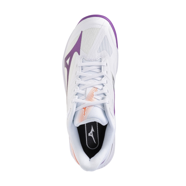 Mizuno Wave Exceed Court AC - White/Dahlia/Lava Orange
