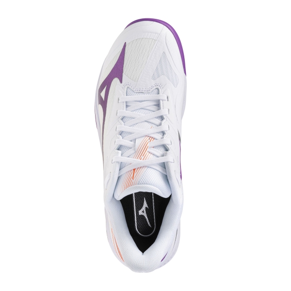 Mizuno Wave Exceed Court Clay - White/Dahlia/Lava Orange