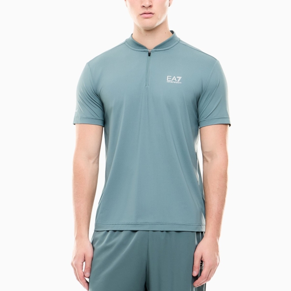 Polo Tenis Hombre EA7 Pro Classic Polo  Silver Pine 7M002487AF13689U7317