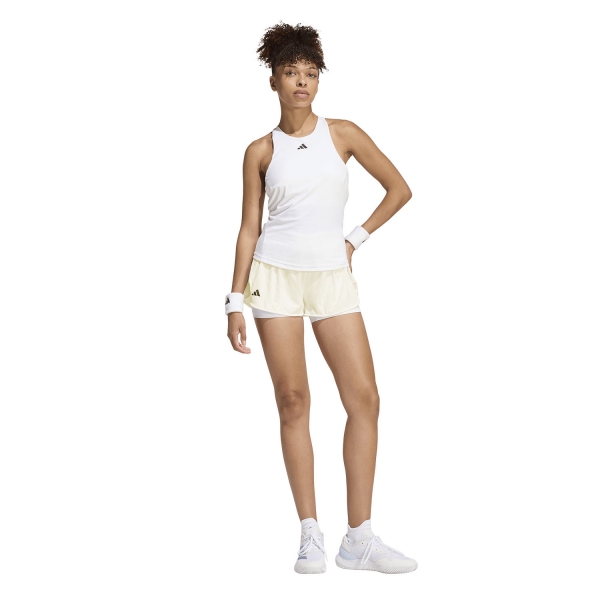 adidas CLIMACOOL Match 2 in 1 2.5in Shorts - White