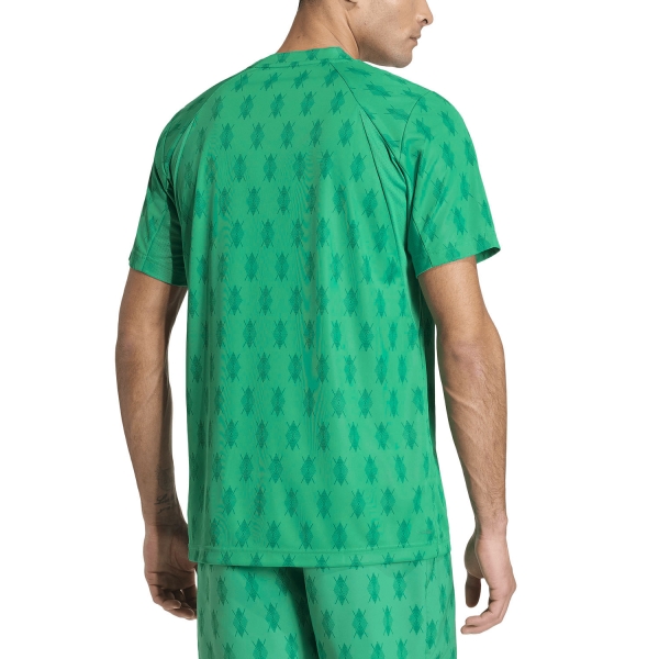 adidas Club CLIMACOOL Graphic Maglietta - Semi Court Green/Collegiate Green