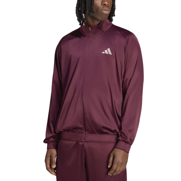 Men's Tennis Jackets adidas Cover Up NY Jacket  Maroon KR2411