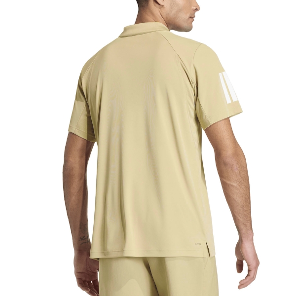 adidas 3 Stripes Club Polo - Khaki Three
