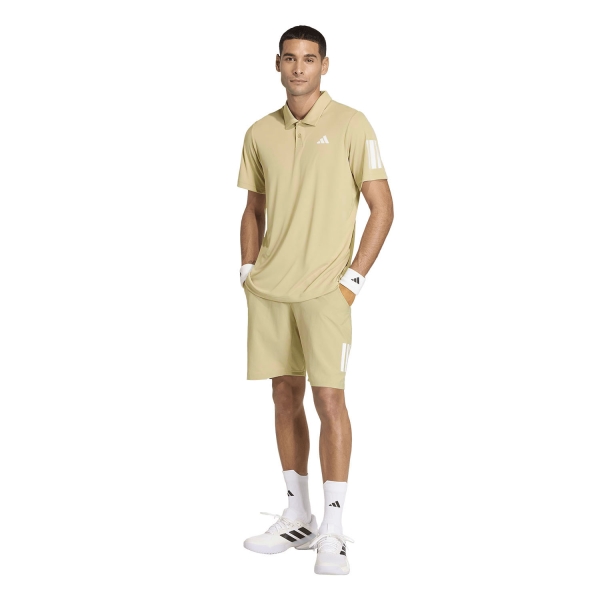 adidas 3 Stripes Club Polo - Khaki Three