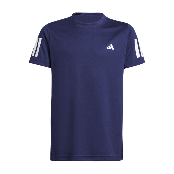 Polo y Camiseta de Tenis Niño adidas Club 3 Stripes Logo Camiseta Nino Dark Blue JP1047