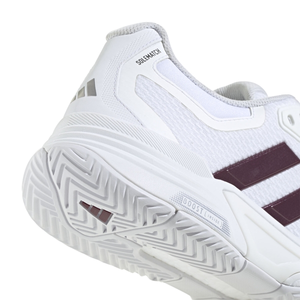 adidas Solematch Control 2 - FTWR White/Maroon/Tech Grey Metallic