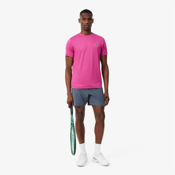 Lacoste Reflective Accent Ultra Dry 7in Shorts - Gris
