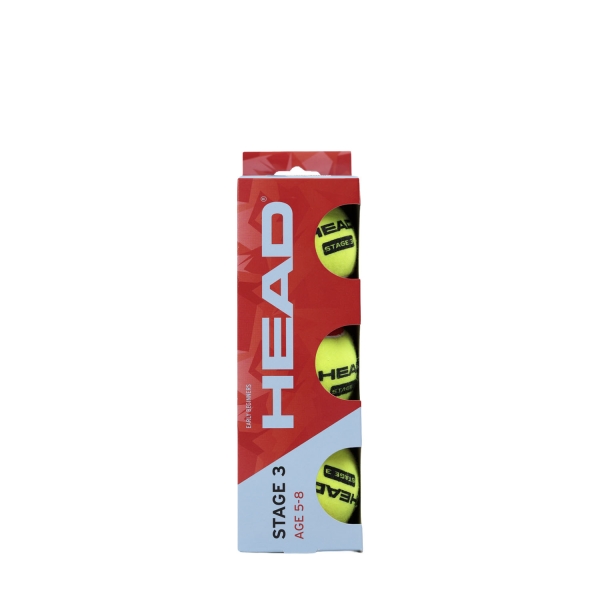  HEAD Stage 3 Red  Tubo de 3 Pelotas 578433