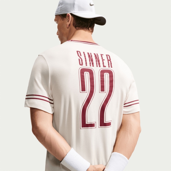 Nike Court Jannik Camiseta - Pale Ivory