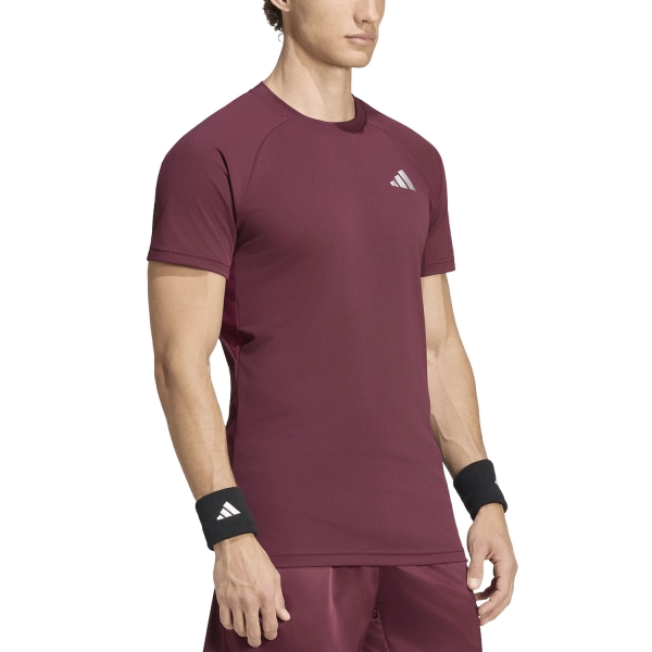 Camisetas de Tenis Hombre adidas CLIMACOOL+ Pro Freelift Camiseta Maroon KF7389