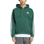 adidas Essentials 3 Stripes Print Hoodie - Collegiate Green/Off White