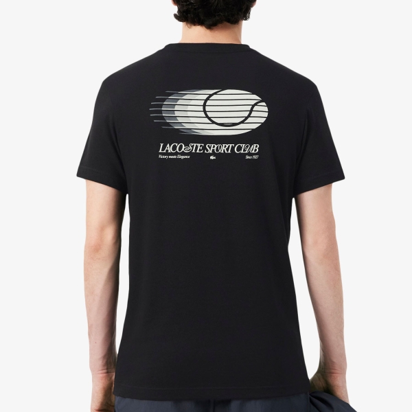 Lacoste Ultra Dry Back Print T-Shirt - Noir/Gris