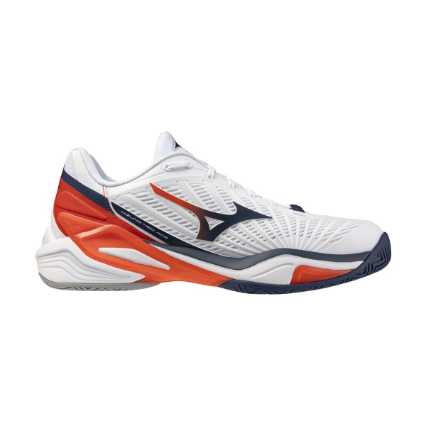 Calzado Tenis Hombre Mizuno Neo Ace AC White/Insignia Blue/Orange 61GA266002