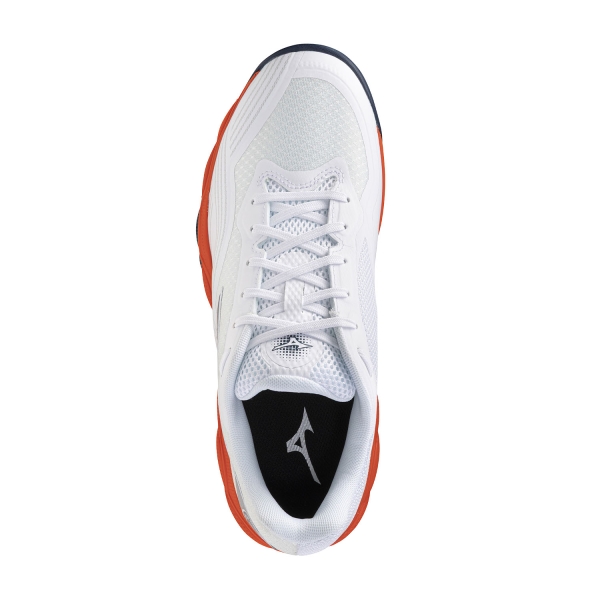 Mizuno Wave Enforce Court 2 Clay - White/Insignia Blue/Orange