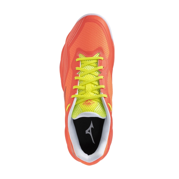 Mizuno Wave Enforce Court 2 Padel - Lava Orange/Black Oyster/Yellow Jasper