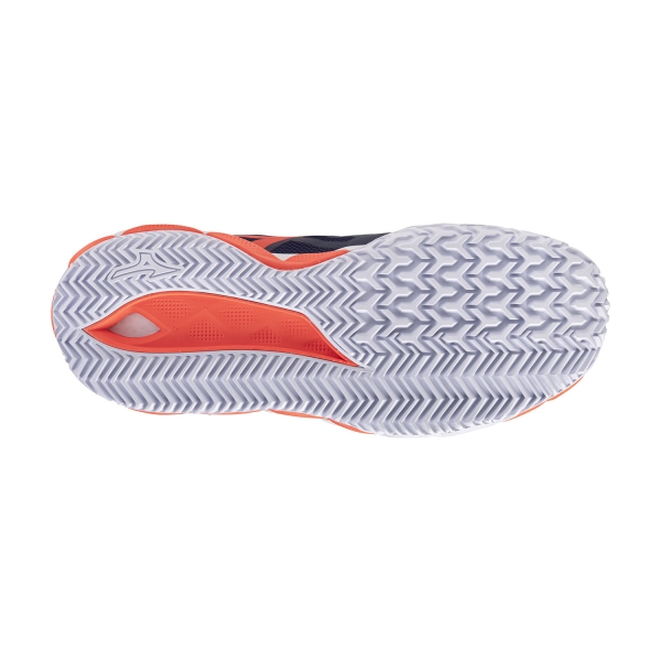 Mizuno Wave Enforce Tour 2 Clay - Beacon Blue/White/Lava Orange