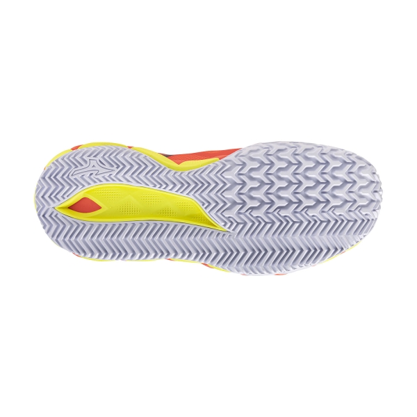 Mizuno Wave Enforce Tour 2 Padel - Lava Orange/White/Yellow Jasper
