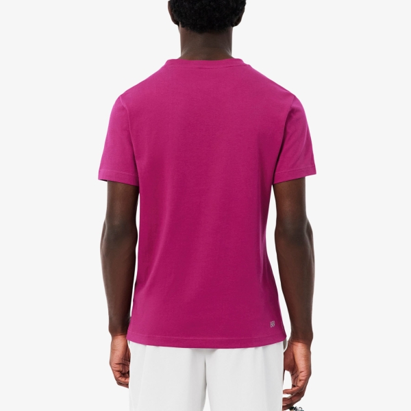 Lacoste Ultra Dry T-Shirt - Rose Fushia/Bleu Marine