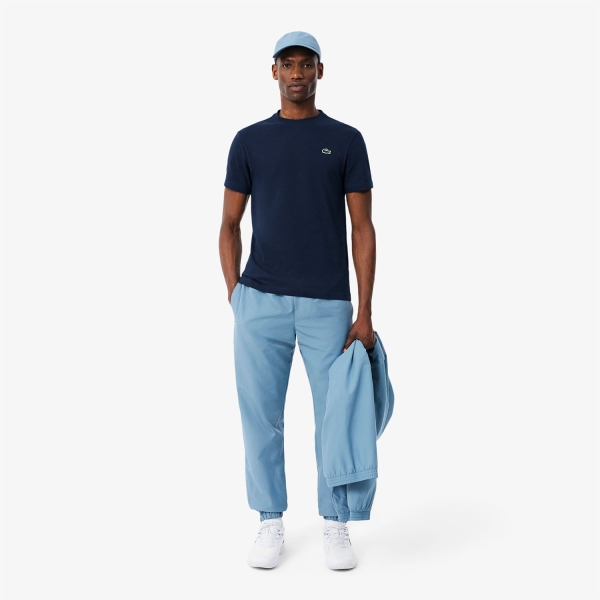 Lacoste Ultra Dry Back Print Camiseta - Bleu Marine/Blanc