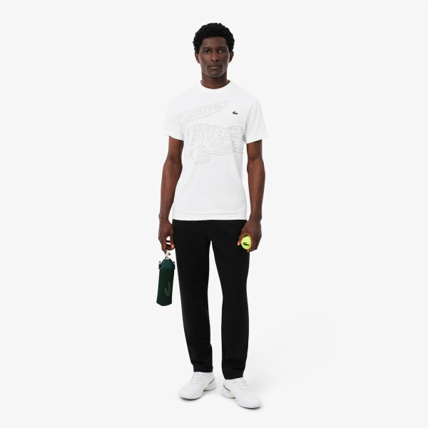 Lacoste XXL Logo Print T-Shirt - Blanc/Noir
